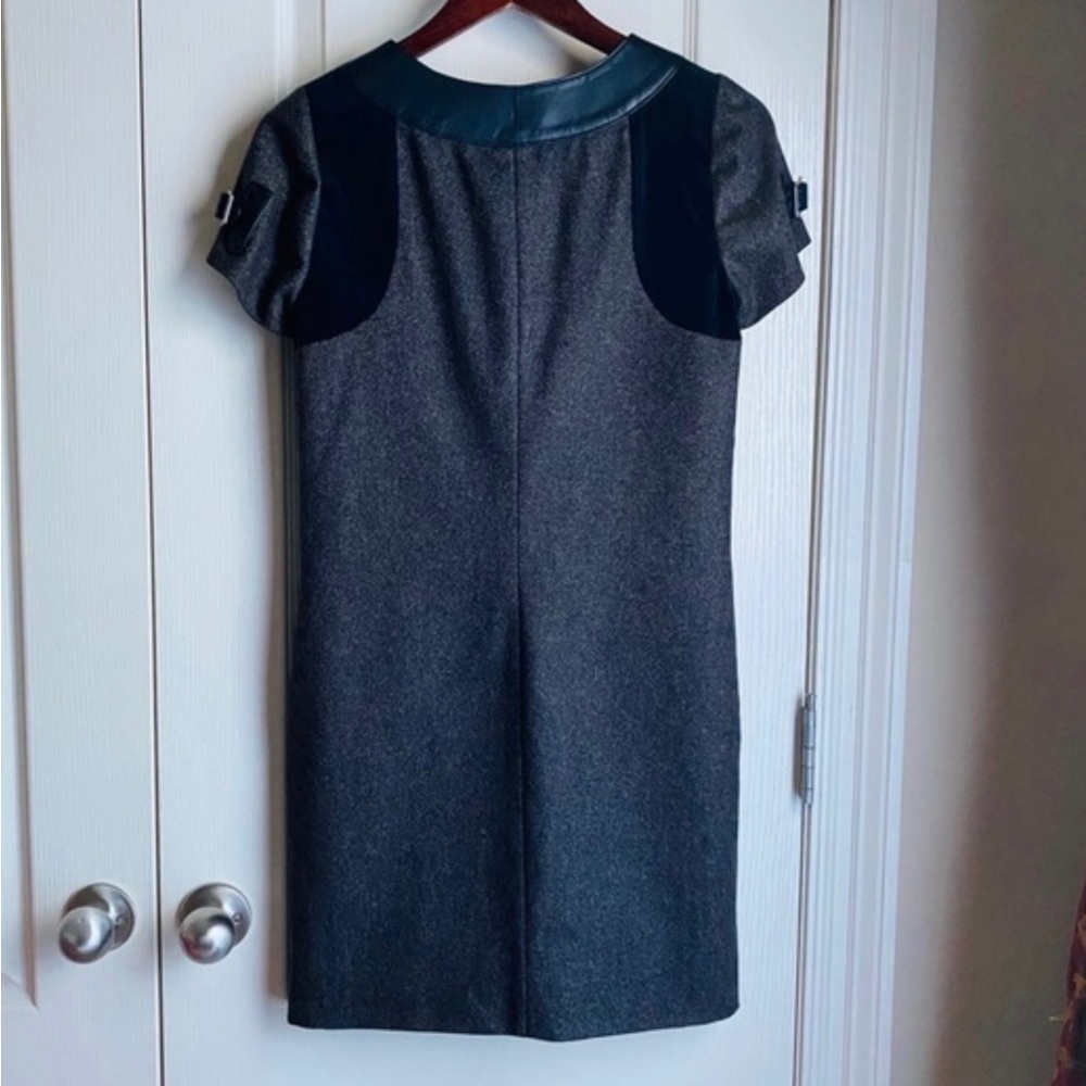 Gucci Crew Neck Mid Wool With Leather Dress​​​​​​​ - Picture 13 of 16